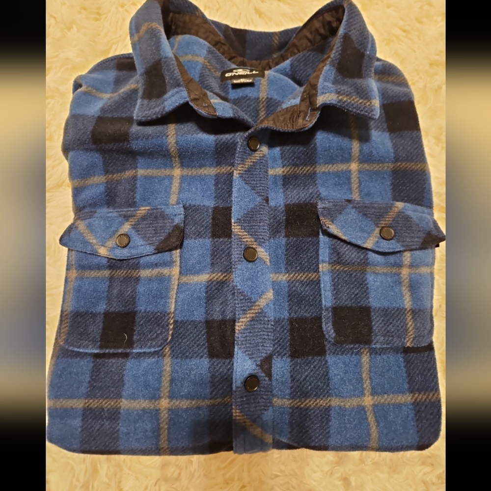 O'Neill Blue and Black Superfleece Shirt